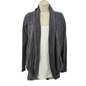 BAREFOOT DREAMS CozyChic Lite Circle Cardigan in Carbon Size XS/S